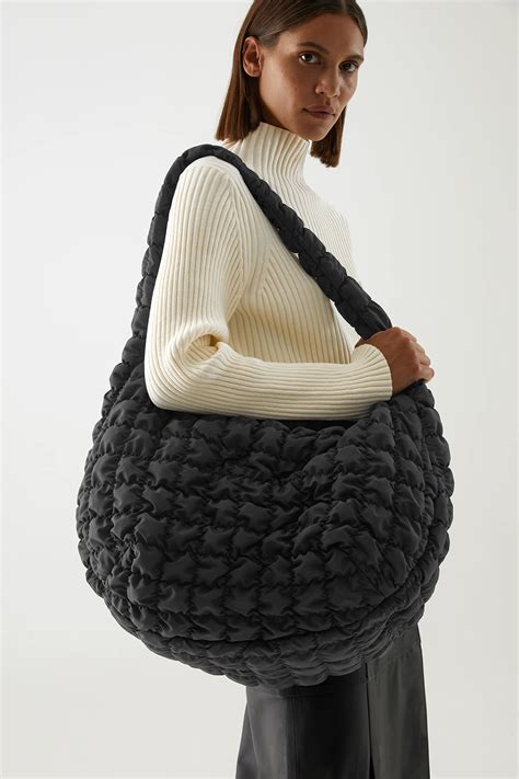 cos quilted shoulder bag.